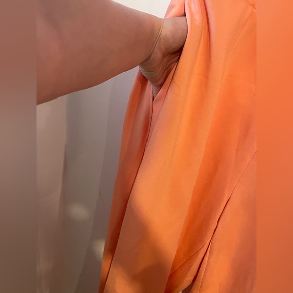 Bar III Peach One Shoulder Jumpsuit Sz 1X B122 - Picture 3 of 5